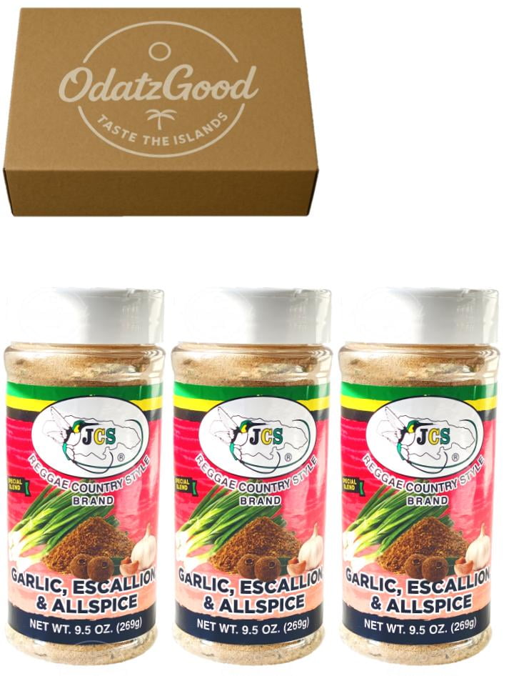 JCS Garlic Escallion Allspice 9.5oz (269g) 3-Pack – Curated & Packaged by ODatzGood