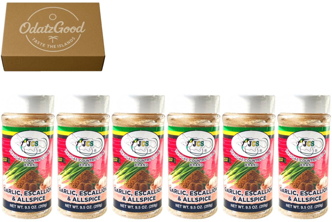 JCS Garlic Escallion Allspice 9.5oz (269g) 6-Pack – Curated & Packaged by ODatzGood