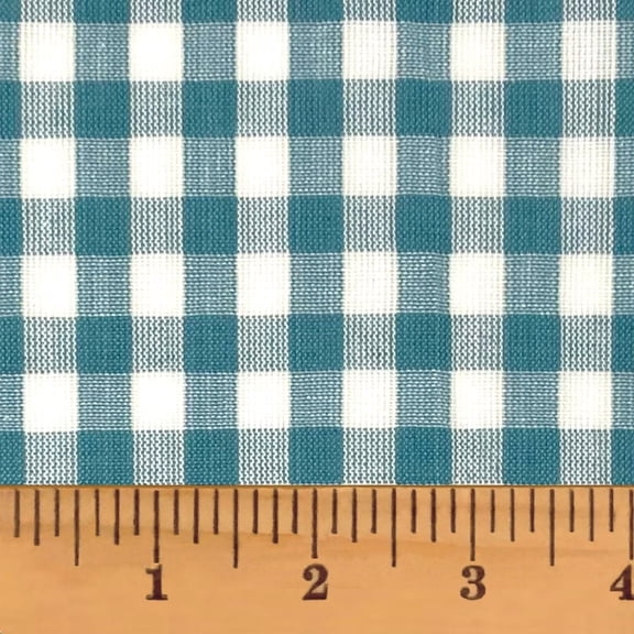 Mercy Blue 5 Plaid Homespun Gingham Cotton Fabric - by JCS