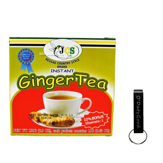 JCS Instant Ginger Tea 11 Packets (198g) Pack of 1 Packaged w/ ODatzGood