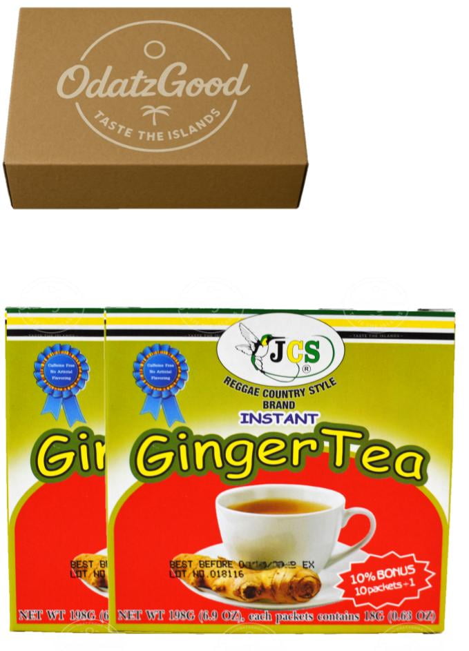 JCS Instant Ginger Tea 11Packets (198g) 2-Pack – Curated & Packaged by ODatzGood