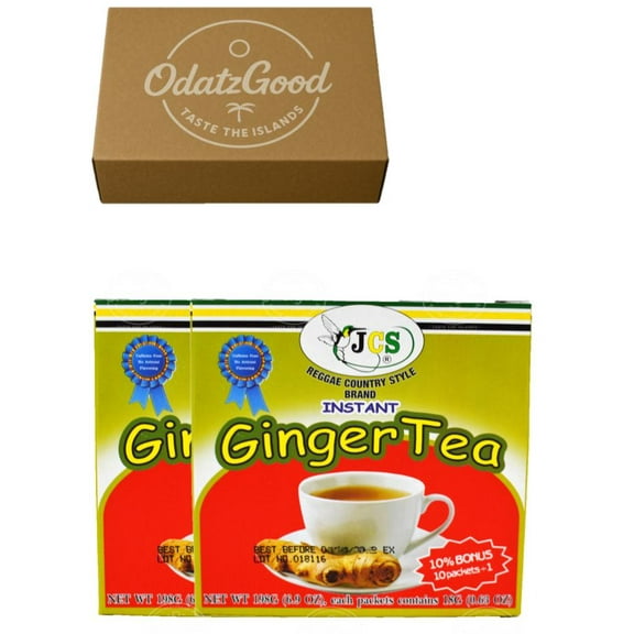 JCS Instant Ginger Tea 11Packets (198g) 2-Pack – Curated & Packaged by ODatzGood