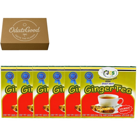 JCS Instant Ginger Tea 11Packets (198g) 6-Pack – Curated & Packaged by ODatzGood