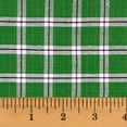 thumbnail image 1 of JCS Lodge Green 6 Plaid Homespun Cotton Fabric Sold by the Yard, 1 of 5