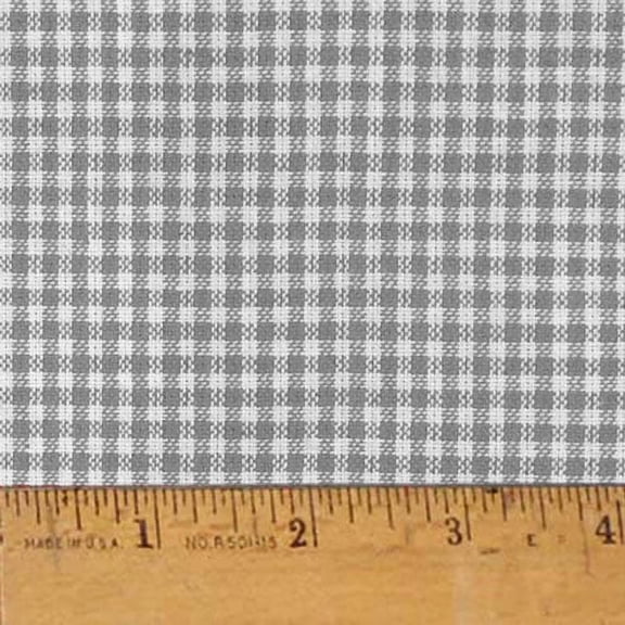 JCS Magnolia Gray 2 Plaid Homespun Cotton Fabric Sold by the Yard