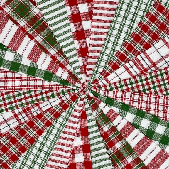 JCS Merry Christmas Plaid Homespun Ragged Quilt Kit (200+ six-inch Squares)