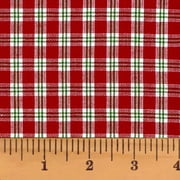 JCS Merry and Bright 4 Plaid Homespun Cotton Fabric Sold by the Yard