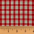 thumbnail image 1 of JCS Merry and Bright 4 Plaid Homespun Cotton Fabric Sold by the Yard, 1 of 8