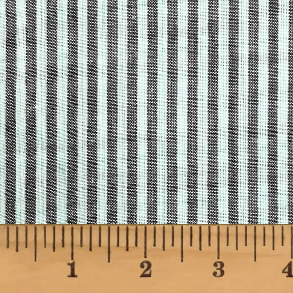 JCS Mountain Lodge Gray Thin Stripe Homespun Cotton Fabric Sold by the Yard