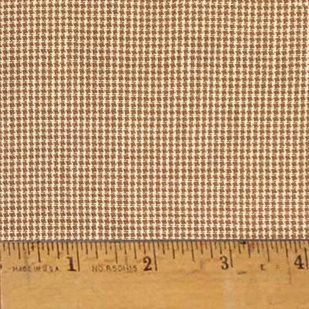 JCS Walnut Brown Plaid Homespun Cotton Fabric Sold by the Yard