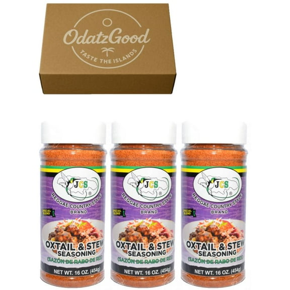 JCS Oxtail & Stew Seasoning 16oz (454g) 3-Pack  Curated & Packaged by ODatzGood