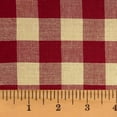 thumbnail image 1 of JCS Primitive Red Buffalo Plaid Homespun Cotton Fabric Sold by the Yard, 1 of 5