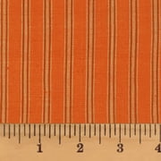 JCS Pumpkin Spice Ticking Stripe Homespun Cotton Fabric Sold by the Yard