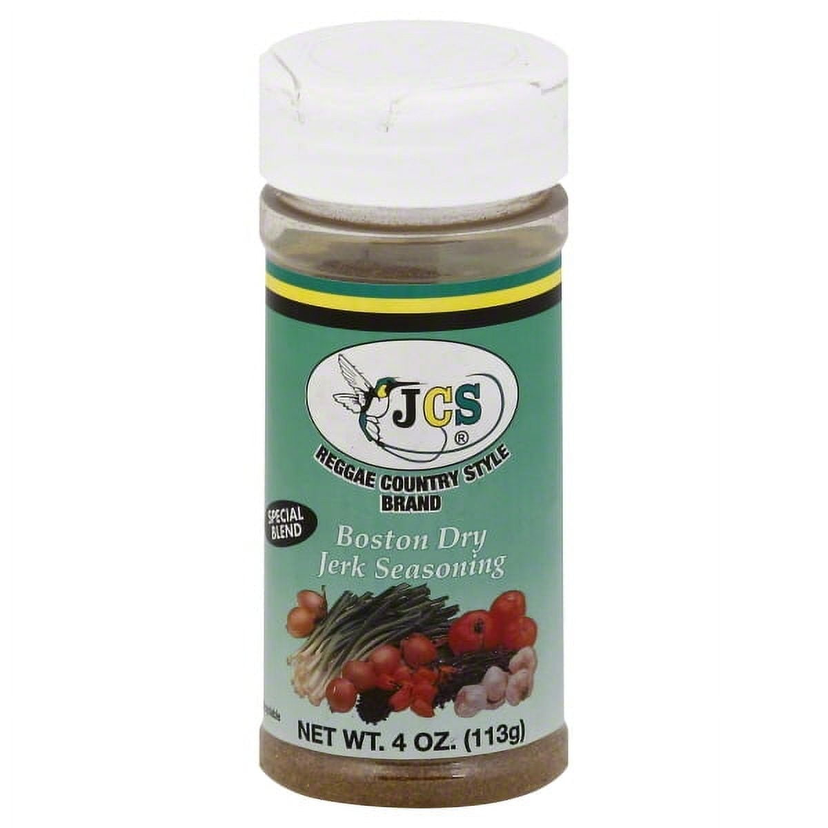 JCS Reggae Ctry Style Boston Dry Jerk Seasoning, 4 oz