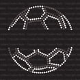 thumbnail image 1 of JCS Rhinestones Soccer Split Iron-on Rhinestone Transfer, 1 of 3