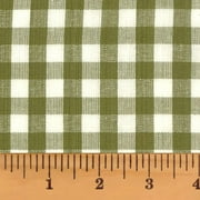 JCS Sage Green 5 Mini Buffalo Plaid Homespun Cotton Fabric Sold by the Yard
