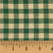 JCS Timber Green 5 Homespun Plaid Cotton Fabric Sold by the Yard