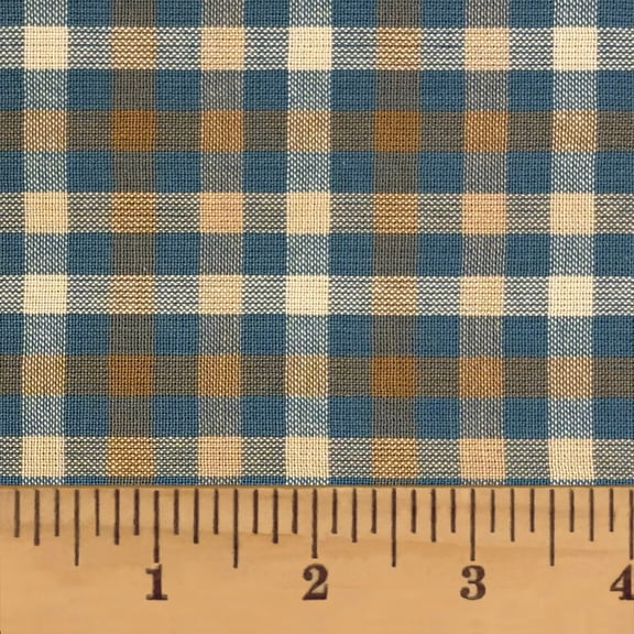 JCS Vintage Blue 4 Homespun Cotton Fabric Sold by the Yard