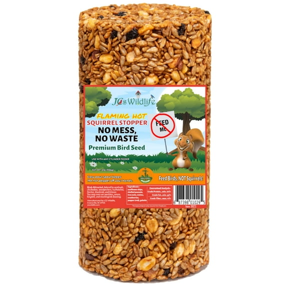 JCS Wildlife Squirrel Stopper No Mess, No Waste Small Cylinder 2lbs (1-Pack)