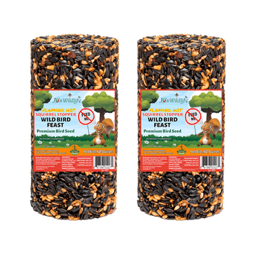 JCS Wildlife Squirrel Stopper Wild Bird Feast Small Cylinder 1.5lbs (2-Pack)