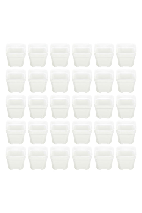 30Pcs Plant Nursery Pots Flower Pots Lightweight Bonsai Container with Drainage 6.5cmx5.4cm