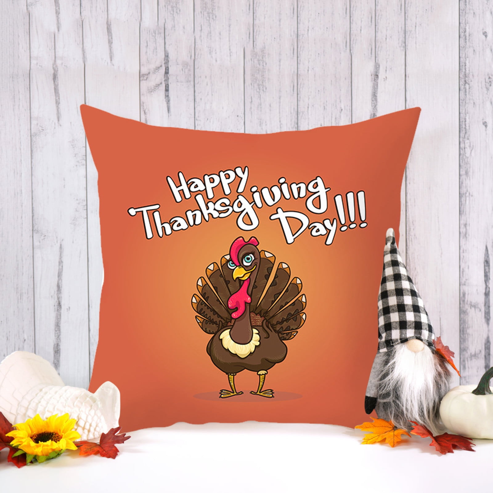 JCXAGR Throw Pillows For Couch Fall Pillow Covers Thanksgiving Turkey