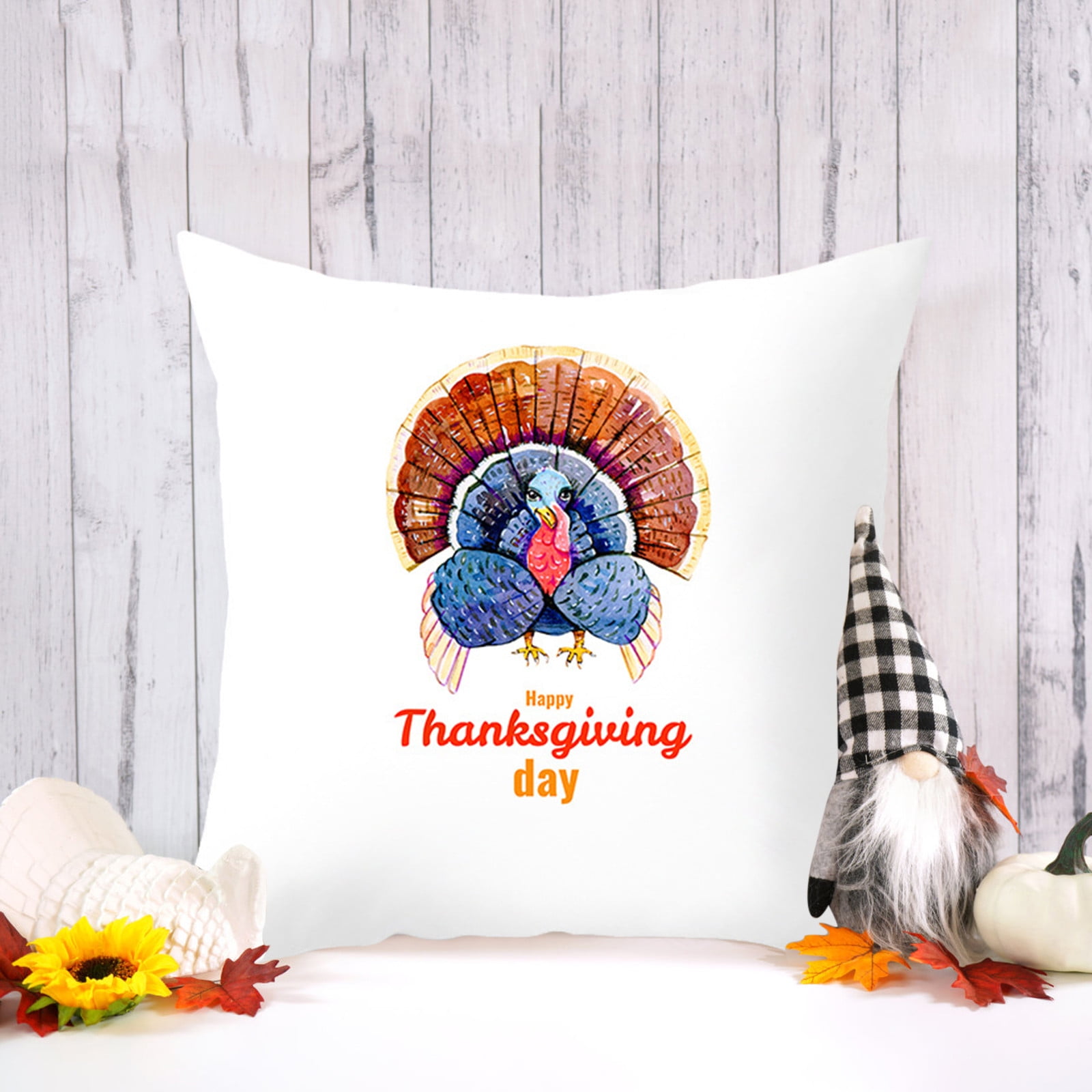 JCXAGR Throw Pillows For Couch Fall Pillow Covers Thanksgiving Turkey