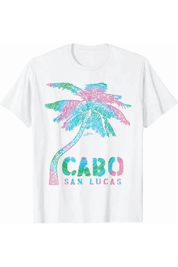 JCombs_ Cabo San Lucas, Mexico, Palm Tree, Beach T-Shirt