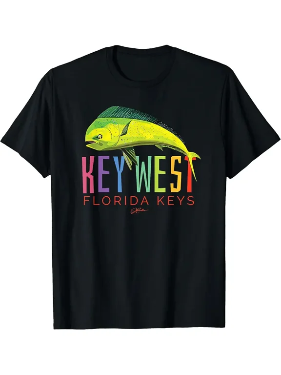 JCombs_ Key West, Florida Keys, Dolphin Fish T-Shirt