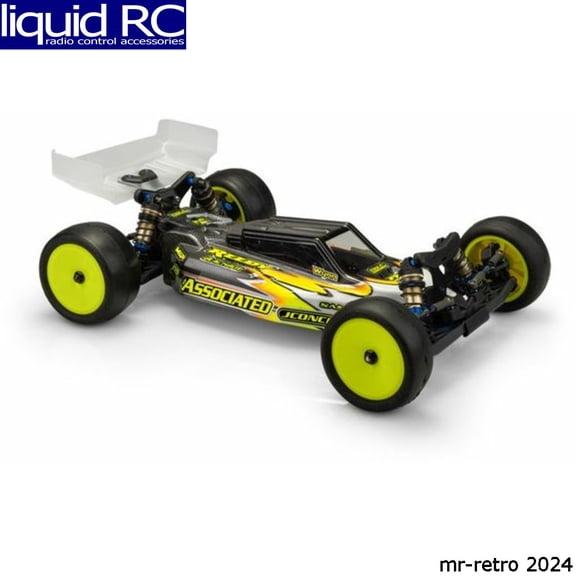 JConcepts 0614 F2 - RC10b7 Body W/ Carpet/Turf/Dirt Wing Clear