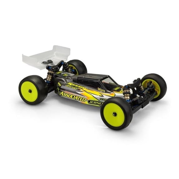 JConcepts 0614L F2 - RC10b7 Body W/ Carpet/Turf/Dirt Wing Light-Weight Clear
