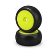 thumbnail image 1 of JConcepts 3125-22 Reflex - 8th Scale Truck Pre-Mounts Yellow Rim Green Compound (2, 1 of 2