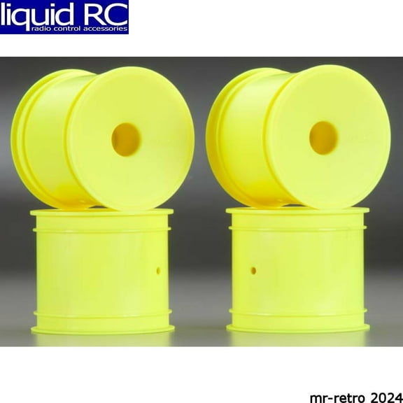 JConcepts 3354Y Mono - T6.4 XT2 Storm ST - 12mm hex F&R wheel - yellow - 4pc.