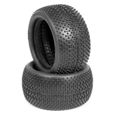 J Concepts Rear Hotties Green SCT Tires - 1/10 Scale RC Car Tires, 2-Pack