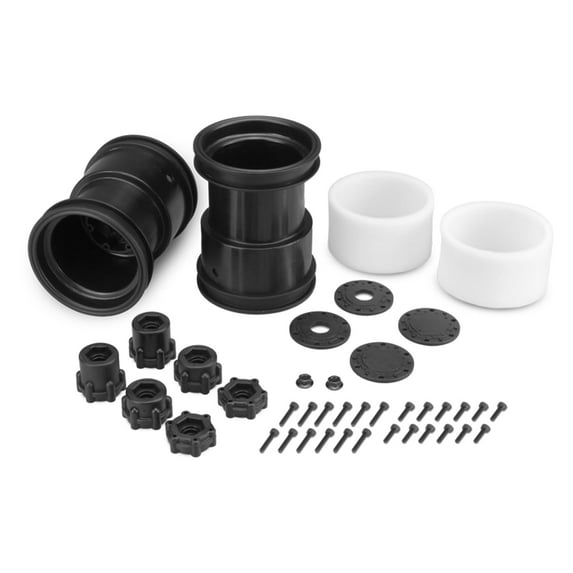 JConcepts Inc. Tribute 2.6 x 3.6 Monster Truck Wheel Black 2 JCO3377B RC Tire