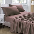 thumbnail image 1 of JCrown Premium Hotel Style Bed Sheets – Rich and Soft Hand, Breathable, and Cooling – Resistant to Wrinkle, Shrinkage, Fade, and Stain – Easy Care (Rose, King), 1 of 9