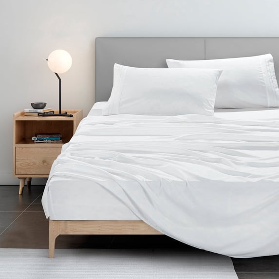 Premium Hotel Style Bed Sheets – Rich and Soft Hand, Easy Care (White, King)