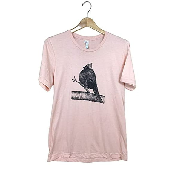 JCs Wildlife Cardinal Heather Shirt (Peach, Small)