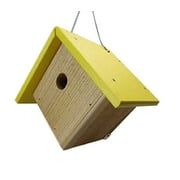 JCs Wildlife Cedar & Poly Wren, Chickadee, Warbler Birdhouse (Yellow)