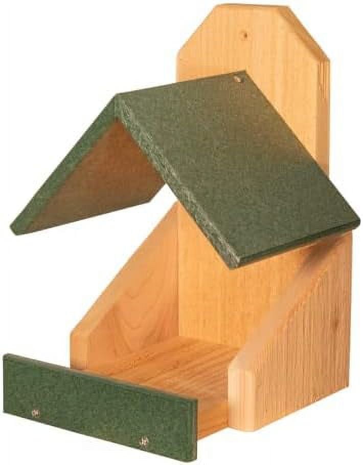 Green Cedar and Poly Lumber Wall-Mounted Birdhouse