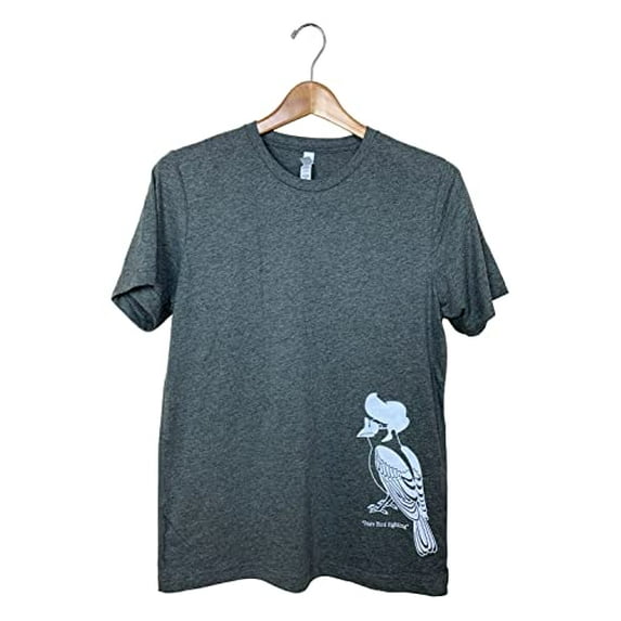 JCs Wildlife Elvis Bird Heather Shirt (Grey, X Large)