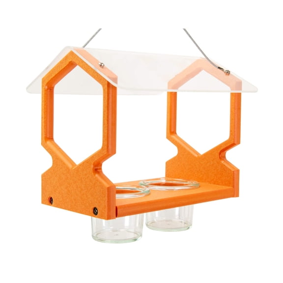 JCs Wildlife Geometric Hanging Oriole Jelly Bird Feeder - Made in the USA - Outdoor Grape Jelly Bird Feeder