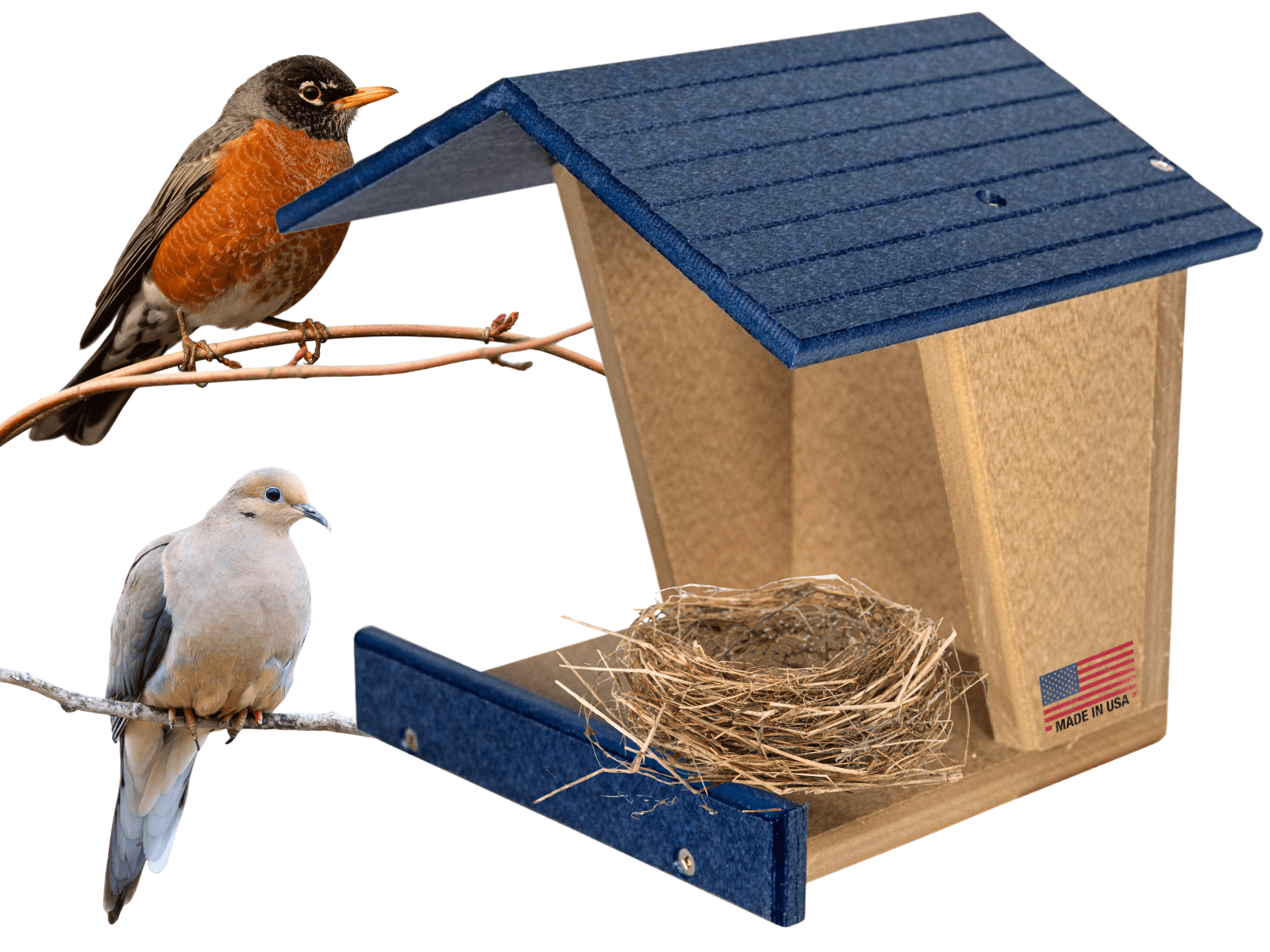 Poly Robi JCs Wildlife Modern Style All Poly Lumber Robin Roost - Great for ...
