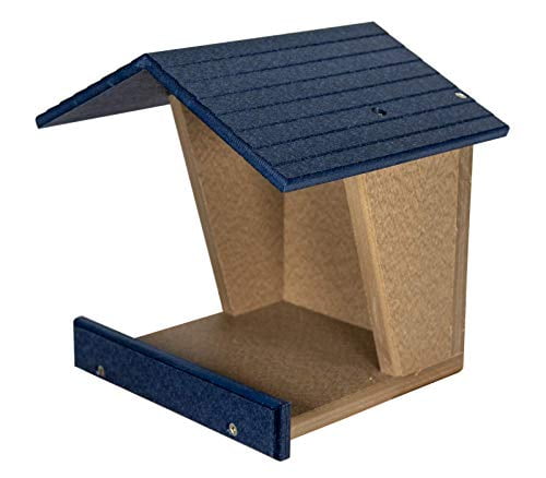 Blue and Beige Recycled Poly Lumber Robin Nesting Platform
