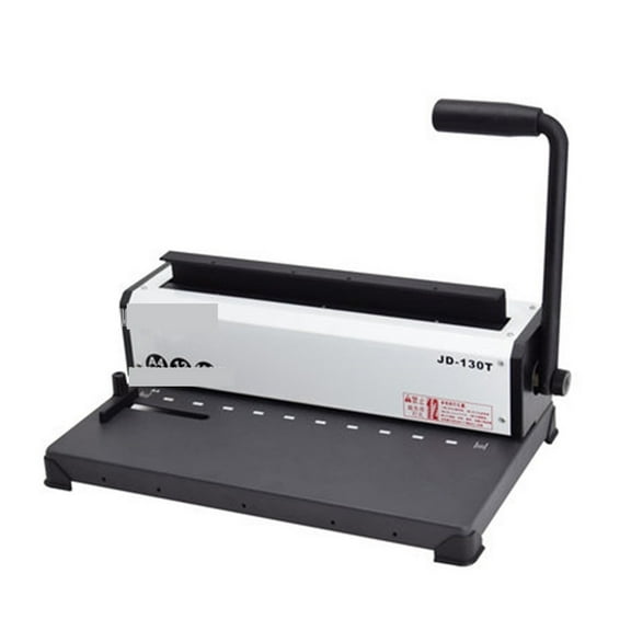 JD-130T Ten-hole Clamp Binding Punching Machine Contract Tender File Punching 10-hole Binding Machine A4 Wire Binding Machine ,Easy to Use