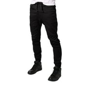JD Apparel Men's Slim Fit Drawstring Harem Jogger Pants 2XL Black
