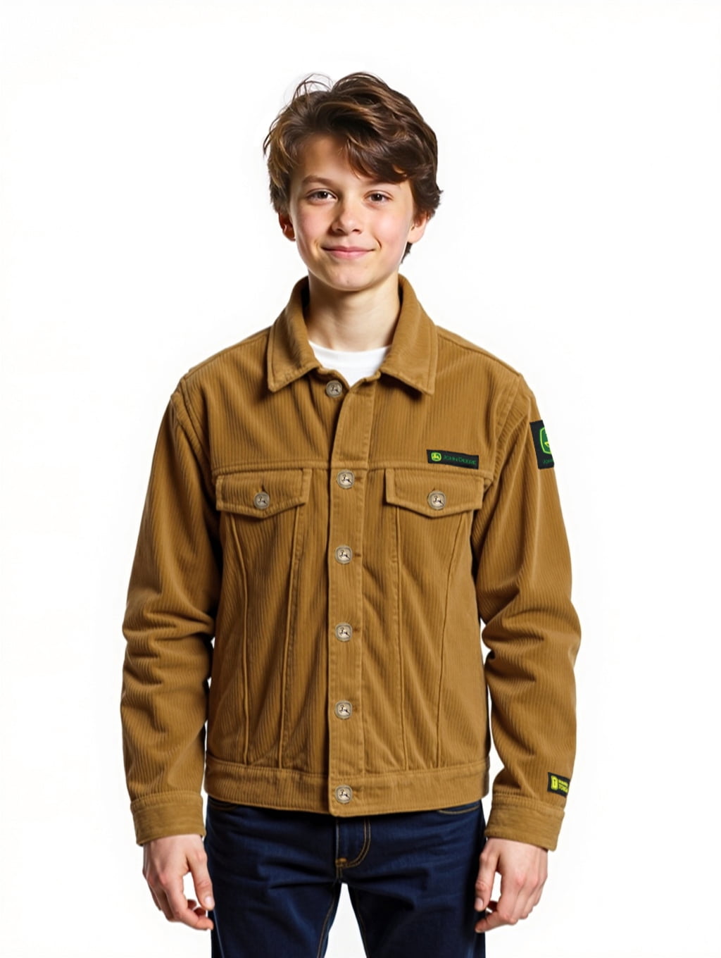 John Deere Boys Corduroy Trucker Jacket, Sizes 4-18 - Walmart.com