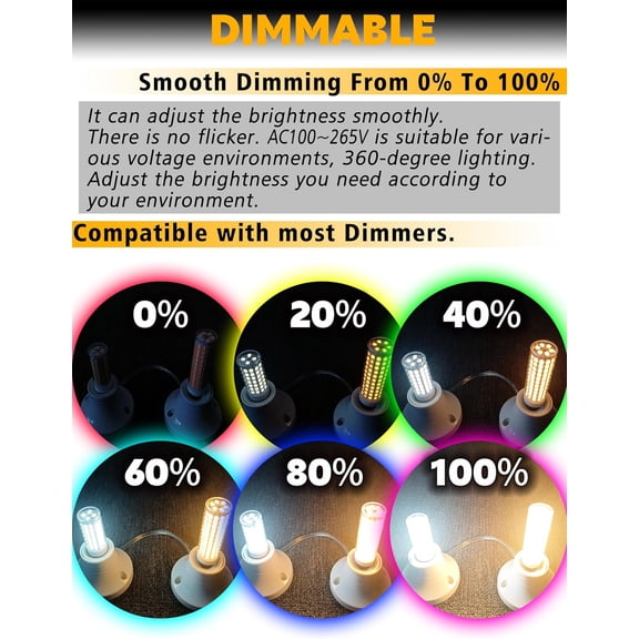 JD E11 Led Bulb 10W Dimmable, 4000K Natural White, 100W Halogen Equivalent, E11 1000lmT3 T4 Mini Candelabra Base, JDE11 120V for Chandeliers, Candelabra, Ceiling Fans, Cabinet Lighting, 4 Pack
