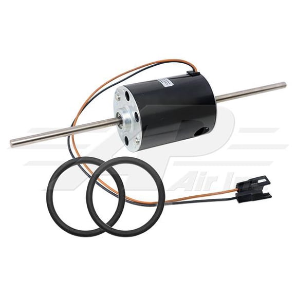 JD Heavy Duty Blower Motor - HD Bearing Style With OE Wire Connector and O-Rings, 12 Volt Single Speed 2 Wire Motor With 3/8" Shafts