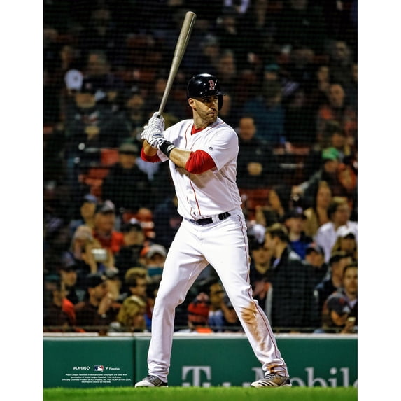 J.D. Martinez Boston Red Sox Unsigned Prepares to Bat Photograph